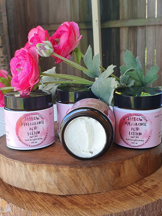 Tallow Hylauronic acid lotion + Niacinamide B3 & Pantothenic acid B5